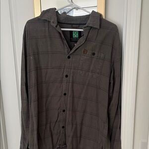 Hippytree Gray Button-Up Shirt